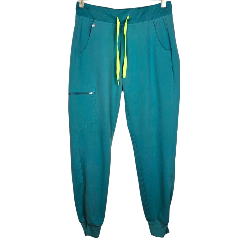 Figs Zamora Jogger Scrub Pants Womens Small Green
